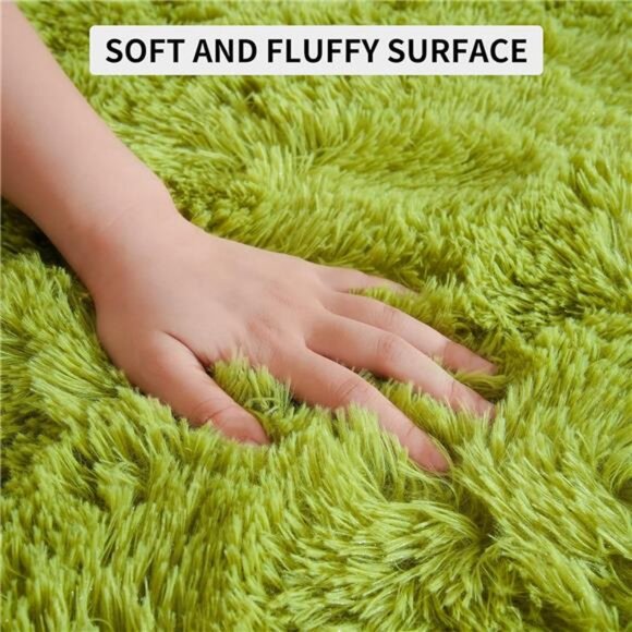 SuperSoft FluffyRug for Bedroom,Modern Shaggy Rug Fuzzy Kids Rug for Living Room - Picture 6 of 8